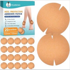 TeaWoo Cracked Heel Repair Patch – Heel Protection & Pain Relief – New